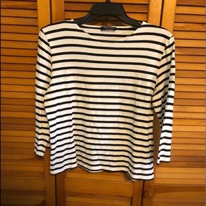 Saint James Nautical Stripe Tee long sleeve in good condition lightly worn